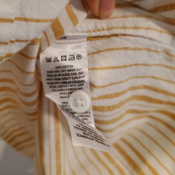 NWT French Connection Women's Striped Long Sleeve Cotton Shirt XXL - Picture 6 of 7